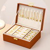 首饰收纳盒高档精致项链耳环黄金，珠宝手饰品盒子大容量多层高级箱