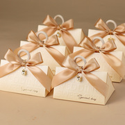糖盒结婚喜糖盒2024婚礼伴手礼盒订婚喜糖袋空盒子手提包装盒