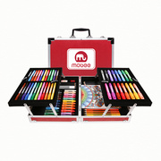 莫贝儿童绘画笔套装，工具美术水彩笔蜡笔，礼盒小学生文具