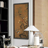桂菊山禽图 法式新中式古典装饰画客厅壁炉民宿玄关背景墙挂画