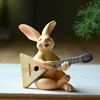 创意可爱个性兔子摆件唱歌音乐动物家居装饰卡通男女生日礼物