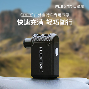 flextail鱼尾便携式小气泵，自行车专用充气泵，迷你高压电动打气筒