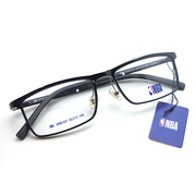 NBA 9988适合大脸亮黑色全框超轻眼镜框架 广州30年实体店配镜片