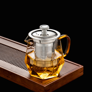 钻石公道杯高硼硅玻璃加厚公杯茶漏一体套装茶壶家用茶海分茶器