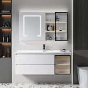 箭牌浴室柜组合智能镜柜陶瓷，一体盆现代简约实木卫生间洗脸洗漱台