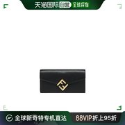 香港直邮潮奢 Fendi 芬迪 女士翻盖长款钱包