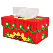 十字绣立体绣纸巾盒向日葵，纸抽盒客厅长方形抽纸盒3d