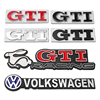 大众POLO高尔夫6 7代GTI车标中网标改装兔子车贴金属侧标尾标车贴