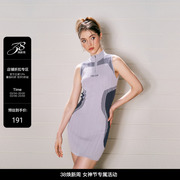 PUKI 掐腰针织连衣裙 纯欲辣妹小众原创设计针织修身显瘦未来长裙