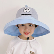 儿童帽子夏季遮阳帽薄款男女童，网防晒小孩，太阳帽大帽檐宝宝渔夫帽