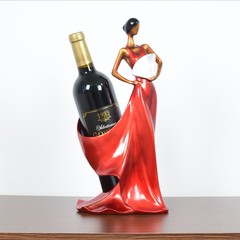 欧式红酒架摆件创意海螺美女酒托装饰客厅办公室桌面饰品乔迁礼物