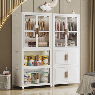 儿童衣柜家用卧室宝宝衣服，玩具收纳柜婴儿，小衣橱简易组装整理柜子