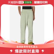 香港直邮潮奢 adidas 男士篮球天鹅绒绿色长裤