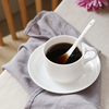 景德镇纯白骨瓷创意咖啡杯，套装简约咖啡，杯碟欧式花茶杯子