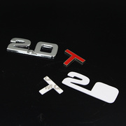 汽车排量标金属车贴 个性尾标金属贴1.6T 1.8T 2.0T 2.4L 2.8T贴