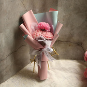母亲节礼物花束向日葵康乃馨，玫瑰仿真香皂花节日，团建干花装饰
