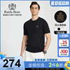 Raidy Boer/雷迪波尔男士夏季刺绣双头鹰图案针织短袖T恤7009