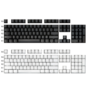 黑白色PBT侧刻透光OEM 68 980 75 87客制化机械键盘cherry8.0键帽