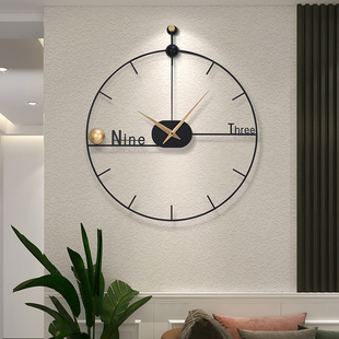 钟表挂钟客厅2023网红大气时尚挂表现代简约创意挂墙装饰时钟