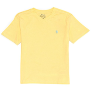 拉夫劳伦poloralphlauren8-20男孩童装，短袖基础款v领t恤纯色
