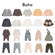 ■buho23aw折扣合集，宝宝婴童条纹，针织衬衫上衣长裤外套背带裤