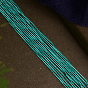 松石菱镁矿小圆珠子，半成品diy手链项链，散珠配件ty998
