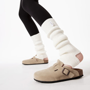 上森白色堆堆袜踩脚袜套羊毛瑜伽，袜套中筒袜，女jk袜针织芭蕾风腿套