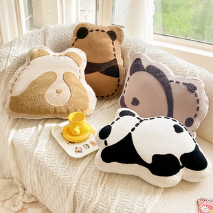 可爱熊猫抱枕女生睡觉客厅，沙发装饰枕头靠垫，ins风榻榻米飘窗靠枕
