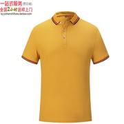 厚YK237金黄色姜黄色T恤衫空白光版专业针织珠地面料春夏
