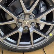 适用于特斯拉Model3 X S Y轮毂盖中心车轮胎标汽车标志改装螺丝帽