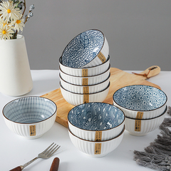 陶瓷日式风创意可微波炉米饭碗