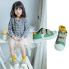 春秋糖果色浅口帆布鞋2到7岁宝宝穿软底幼儿园饼干鞋韩国布鞋