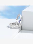 龙凤游鸣情侣对戒纯银简约小众设计感新中式龙年戒指开口指环