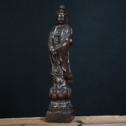 越南天然沉香木木雕观音摆件实木佛像雕刻木质家居供奉菩萨工艺品