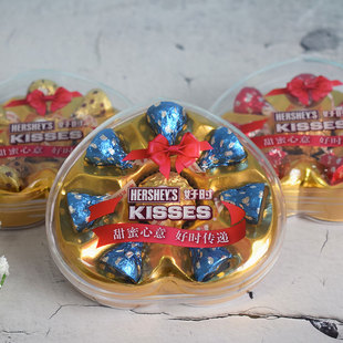 结婚喜糖创意礼盒婚庆好时费列罗巧克力成品，盒子含糖婚礼满月