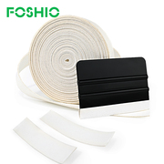 FOSHIO汽车贴膜刮板贴片白色加厚仿鹿皮贴布10米长纤维贴膜替换贴