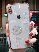 苹果x手机壳iphonexs透明硅胶xrx全包镜头防摔xsmax高级感女款xmax网红潮牌奢华水钻ins风仙女保护套