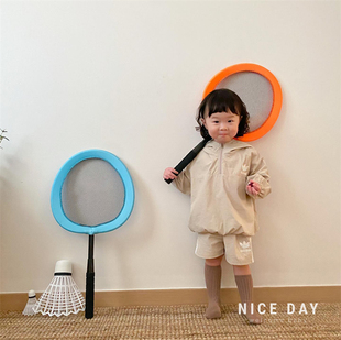 韩国ins儿童羽毛球拍男女孩运动网球套装宝宝亲子互动玩具3-6岁