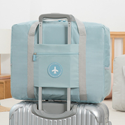 大容量旅行包女可折叠行李待产包收纳(包收纳)袋子便携手提简约短途拉杆包