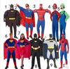 万圣节成人超人服装儿童蝙蝠侠衣服蜘蛛侠男女超级马里奥表演服饰