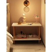宜家乐床头柜子置物架2023现代简约极窄小型简易实木卧室床边