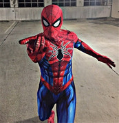 万圣节男款成人儿童全异蜘蛛侠，连体紧身衣cosplayzentai套装