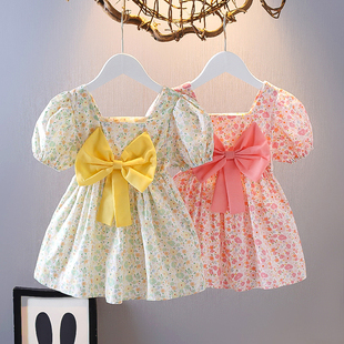 一2岁半女宝宝夏装1婴儿童女童小童连衣裙小裙子夏季天公主裙洋气