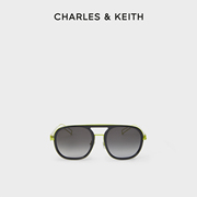 CHARLES&KEITH春季墨镜CK3-11280418女士时尚大框豹纹太阳眼镜女