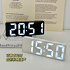 闹钟led镜面数字时钟ins风，桌面学生用电子，钟表台式时间显示计时器