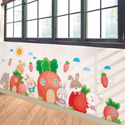 儿童房间卡通贴纸幼儿园环创主题，墙贴画成品走廊，教室墙面装饰布置