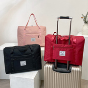 短途旅行包大容量，女旅游手提收纳袋，小型轻便学生行李包可套拉杆箱
