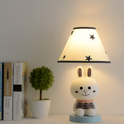 卧室台灯创意卡通兔子温馨浪漫床头装饰灯现代简约艺术摆件房间灯