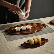 相思木创意寿司盘家用点心盘野餐茶木盘餐用托盘托盘茶盘托盘木质