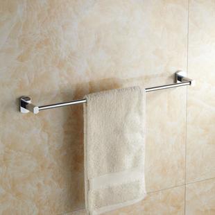 浴室卫浴全铜毛巾架单层毛巾杆浴巾架加长纯铜毛巾挂件长度可定制
